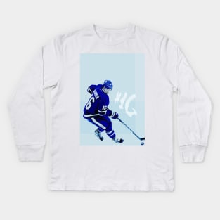 Mitch Marner Painting Kids Long Sleeve T-Shirt